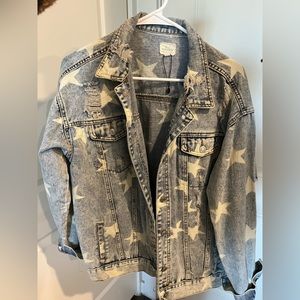 Oversized Star Jean Jacket